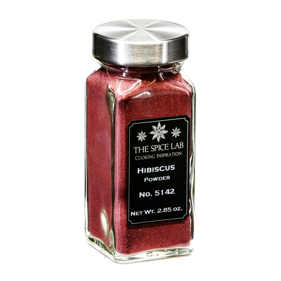 The Spice Lab Hibiscus Powder - French Jar - Kosher Gluten-Free Non-GMO All Natural Spice - 5142