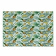 thumbnail image 1 of Watercolor Cutting Board, Exotic Fruits Pattern Pineapples Bananas Oranges Tropical Leaves, Decorative Tempered Glass Cutting and Serving Board, Small Size, Green Yellow Pale Brown, by Ambesonne, 1 of 1