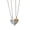 Gold & Silver, variant on SmartBy 1 Set Matching Angel Couple Necklaces Magnetic Heart Angel Pendant Necklaces Romantic Love Heart Necklaces for Couples Anniversary Valentine's Day Gift