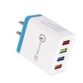 thumbnail image 2 of Zeus Portable Travel 4 USB Ports Fast Charging QC 3.0 Wall Charger Power Adapter, 2 of 7