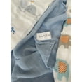 thumbnail image 6 of Simple Baby Essentials | Soft Bamboo Muslin Cotton Swaddles - Receiving Blankets | Baby Shower Gift | 3 Pack Large 47'x47' Absorbent Breathable | Boy Light Blue Whale Elephant, Crib, 6 of 8