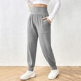 thumbnail image 6 of Lmueinov Leggings with Pockets for Women High Waisted Tummy Control Yoga Pants Elastic Wide Waistband Casual Joggers for Daily Workout Loungewear S-3XL, 6 of 7