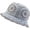 Grey Blue, variant on Women Bucket Hat Garden Fisherman Hat Autumn Winter Warm Flower Knitting Woven Basin Hat Daily Street All-Match
