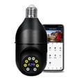 thumbnail image 1 of 1080P Bombilla de luz inalámbrica Monitor Cámara WiFi Cámara de seguridad 2MP Admite audio bidirecci Tomshoo Negro/Paquete de 1, 1 of 7