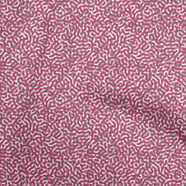 oneOone Cotton Cambric Pink Fabric Abstracts Craft Projects Decor Fabric Printed By The Yard 56 Inch Wide