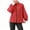Red, variant on Women's Jacket Stand Collar Elastic Cuffs Casual Lightweight Windbreaker with Pockets for Outdoor Casual Coats