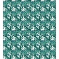 thumbnail image 3 of Ambesonne Botanical Duvet Cover Sets, Art Deco Style Curvy Art, 2-Queen, Sea Blue and Jade Green, 3 of 3