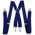 thumbnail image 2 of Suspender Pants Strap Photography Women Men Casual Elastic Crossover Trousers Brace Belt Clip for 160-195cm Height Banquet Party Navy, 2 of 10