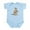 Sky Blue, variant on CafePress - Funny Horse Infant Bodysuit - Baby Light Bodysuit, Size Newborn - 24 Months