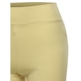 thumbnail image 4 of A2Y Women's Basic Solid Premium Cotton High Rise Bike Shorts Taupe S, 4 of 5