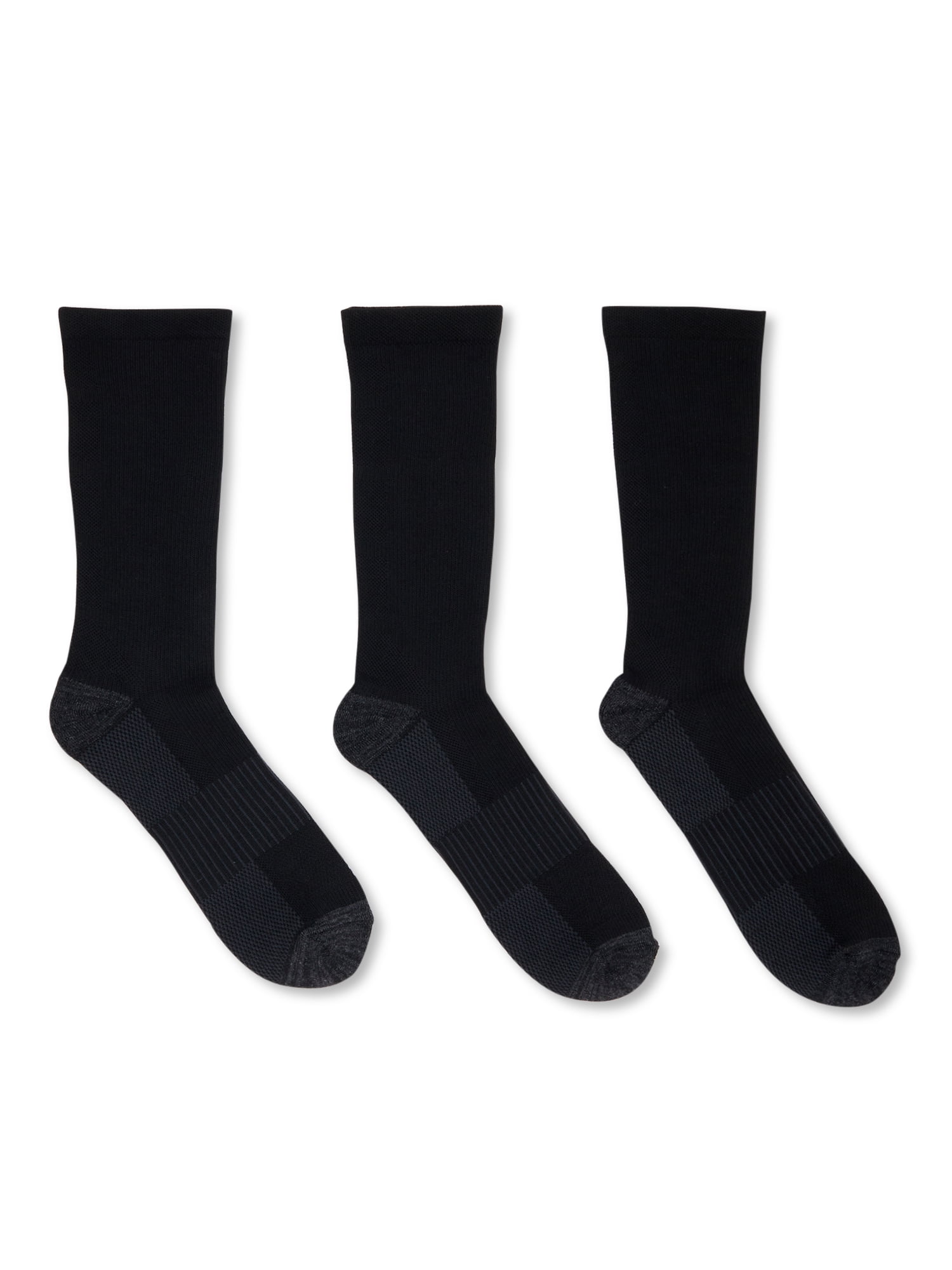 Athletic Works Men's Crew Socks, 3Pack