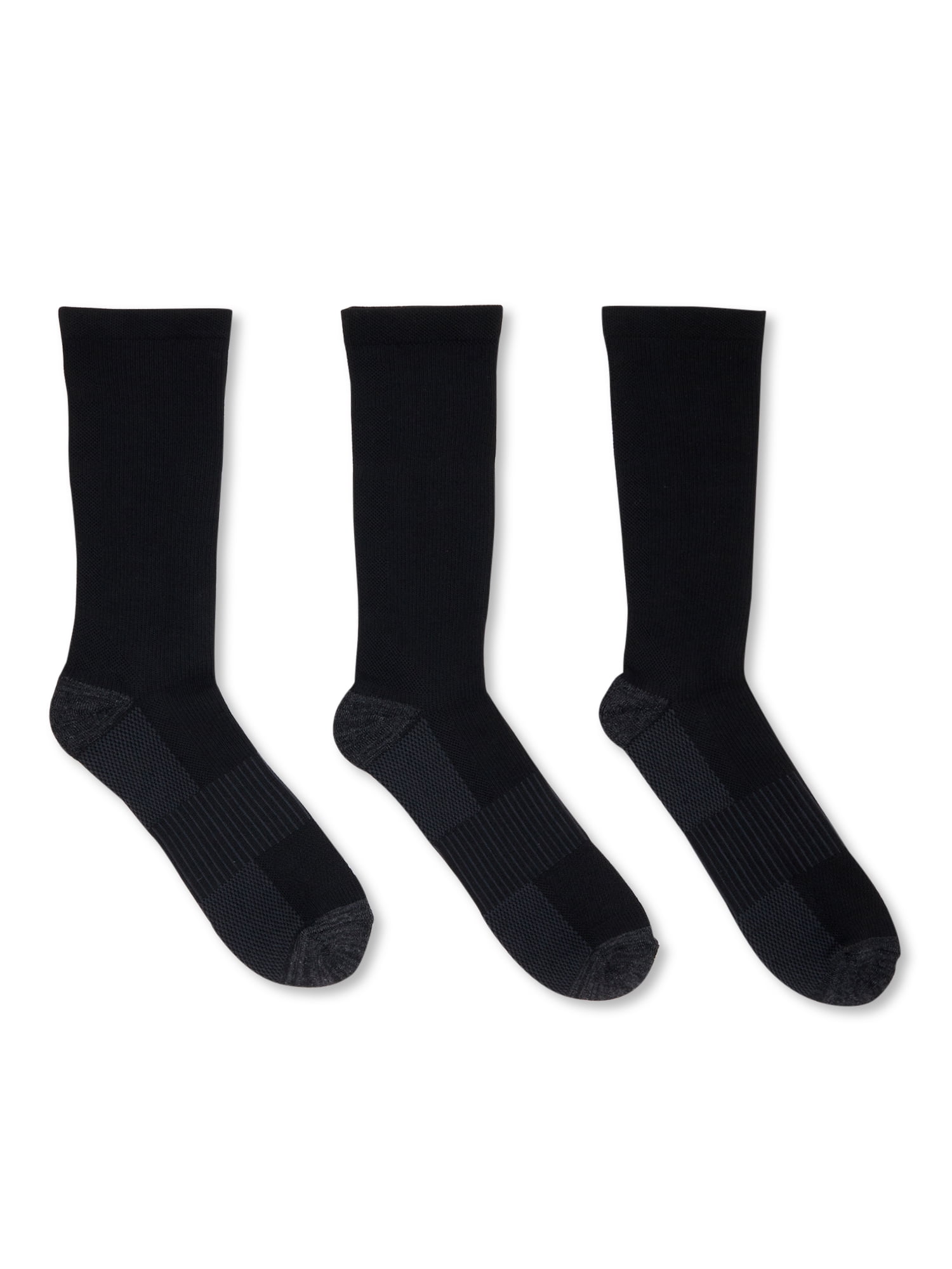 Athletic Works Men's Crew Socks, 3-Pack - Walmart.com