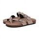 thumbnail image 1 of Comwarm-zapatillas de ante para hombre y mujer, zuecos con plantilla de corcho, sandalias con soporte de arco, toboganes de playa al aire libre, zapatos para el hogar, 1 of 5