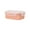 Pink, variant on WEGFTDUOP 0.9L Flip-Lid Storage Box Plastic Cheese Dispenser Refrigerator Fruit Ginger Garlic Spice Container Organizer 14x9.5x5.5cm, Pink