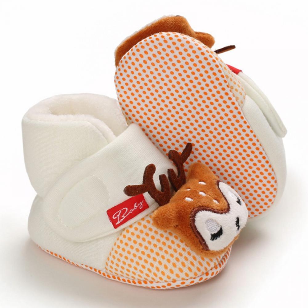 Sweetcandy Cute Baby Boy Girl Cartoon Shoes First Walkers Boot Cotton Comfort Soft Anti Slip Warm Shoes 0 18m Walmart Com