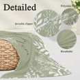 thumbnail image 3 of Sage Green Botanical Body Pillow Cover, Pillowcase Protectors with Zipper, Breathable Decorative Throw Pillow Case Cover, Farmhouse Laugh Love Leaves Pillow Shams for Couch Sofa 20x54Inch, 3 of 9