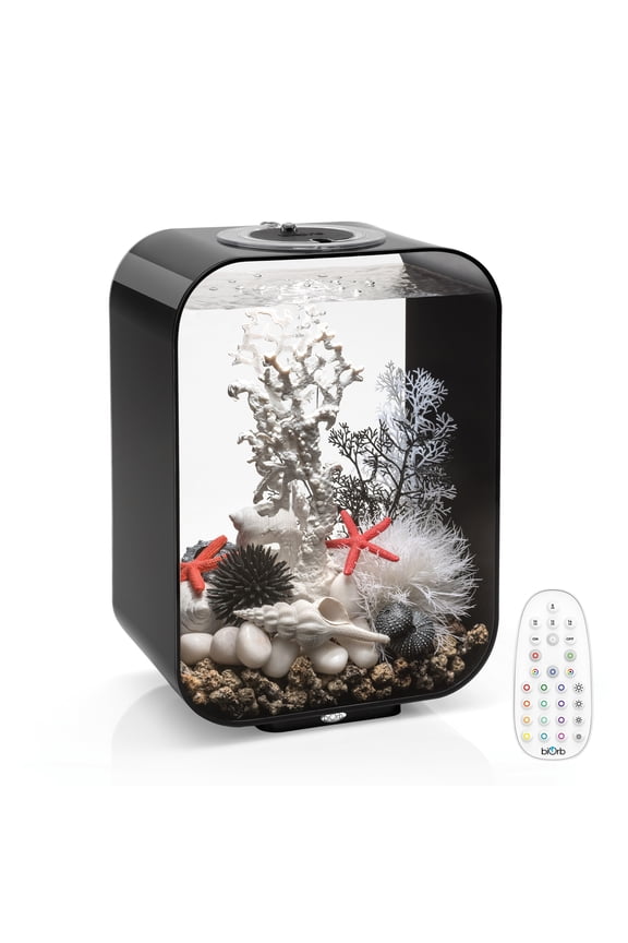 LIFE 15 Aquarium with MCR Light - 4 Gallon, Black