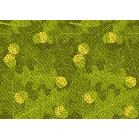 Ahgly Company Indoor Rectangle Patterned Pistachio Green Area Rugs, 2' x 3'