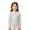 55#Light Gray, variant on Kids' Long Sleeve T-Shirt Solid Base Layer Tee Casual Clothing Layering Campus Basic Shirt