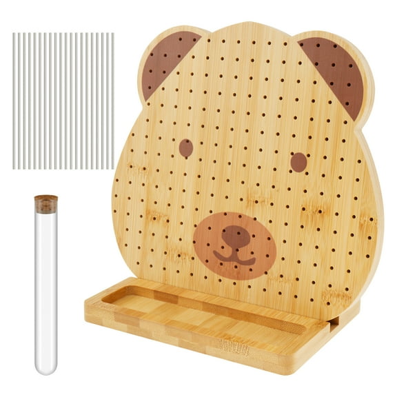 Crochet Blocking Board Cute Portable Granny Square Blocking Boards Convenient Crochet Square Blocking Board Large Bamboo Knitting Blocking Board for Crochet Projects