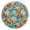 Gold, variant on Clownfish and Coral Round Wall Clock Battery Operated Silent Non-Ticking Bedroom Office Kitchen Home School Decor 10"(Gold)