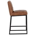 thumbnail image 2 of Sunpan Spyros 26" Modern Faux Leather Counter Stool in Tobacco Tan, 2 of 6