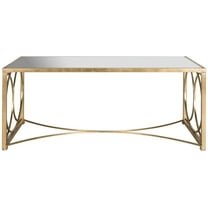 SAFAVIEH Classic Melosa Coffee Table, Gold/Mirror Top