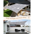 thumbnail image 5 of Sun Shade Sail 8'x10' Kitchen Tools Rectangle Sun Shade Sails Canopy Waterproof Grey Utensils Pots Pans Spoon Fork Outdoor Sunshades Sand UV Block Cover Shades Cloth for Patio Backyard Garden Deck, 5 of 9