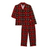Derek Heart Matching Family Christmas Pajamas Toddler Boy Girl Unisex Notch Collar Tartan 2-Piece Pajama Set, 2-Piece