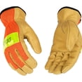 thumbnail image 2 of Kinco 909-M MED Hi Vis ORG Glove - Quantity 1, 2 of 7