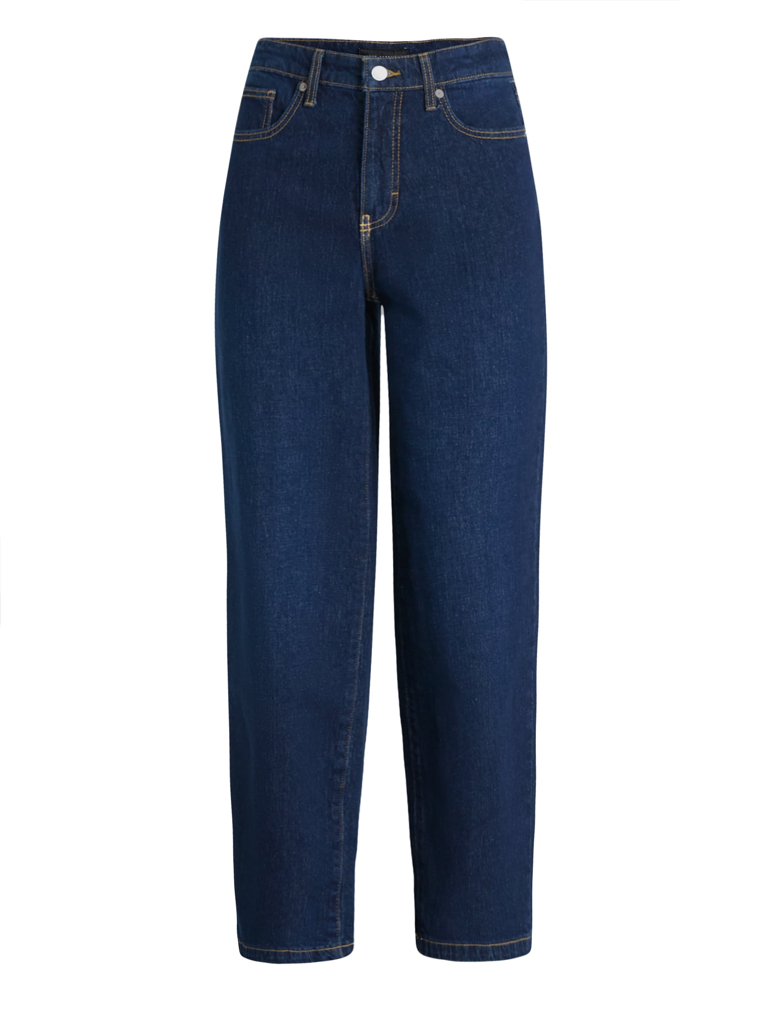 Free Assembly Women's and Women's Plus High Rise Straight Jeans, 30" Inseam, Sizes 0-26W
