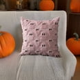 thumbnail image 5 of Halloween Pumpkin Pillowcase Cotton Soft With Pumpkin Ghost Pattern Invisible Zipper For Sofa Bedroom Holiday Party Decoration, 5 of 6