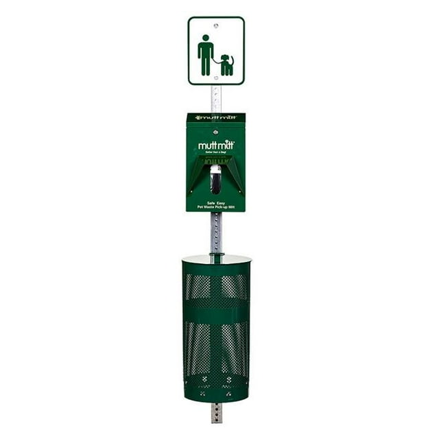 Dog Waste Complete Station 2-Ply, Green