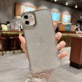 thumbnail image 2 of Compatible with iPhone 11 Glitter Plating Case, Luxury Bling Sparkly Shiny Clear Case for iPhone 11 6.1" Camera Protection Soft TPU Shockproof Back Cover for Women Girl- Silver, 2 of 13