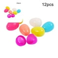 thumbnail image 1 of 12/24Pcs Solid Color Easter Eggs Stuffer DIY Craft Decor Party Favors Kids Toy, 1 of 9