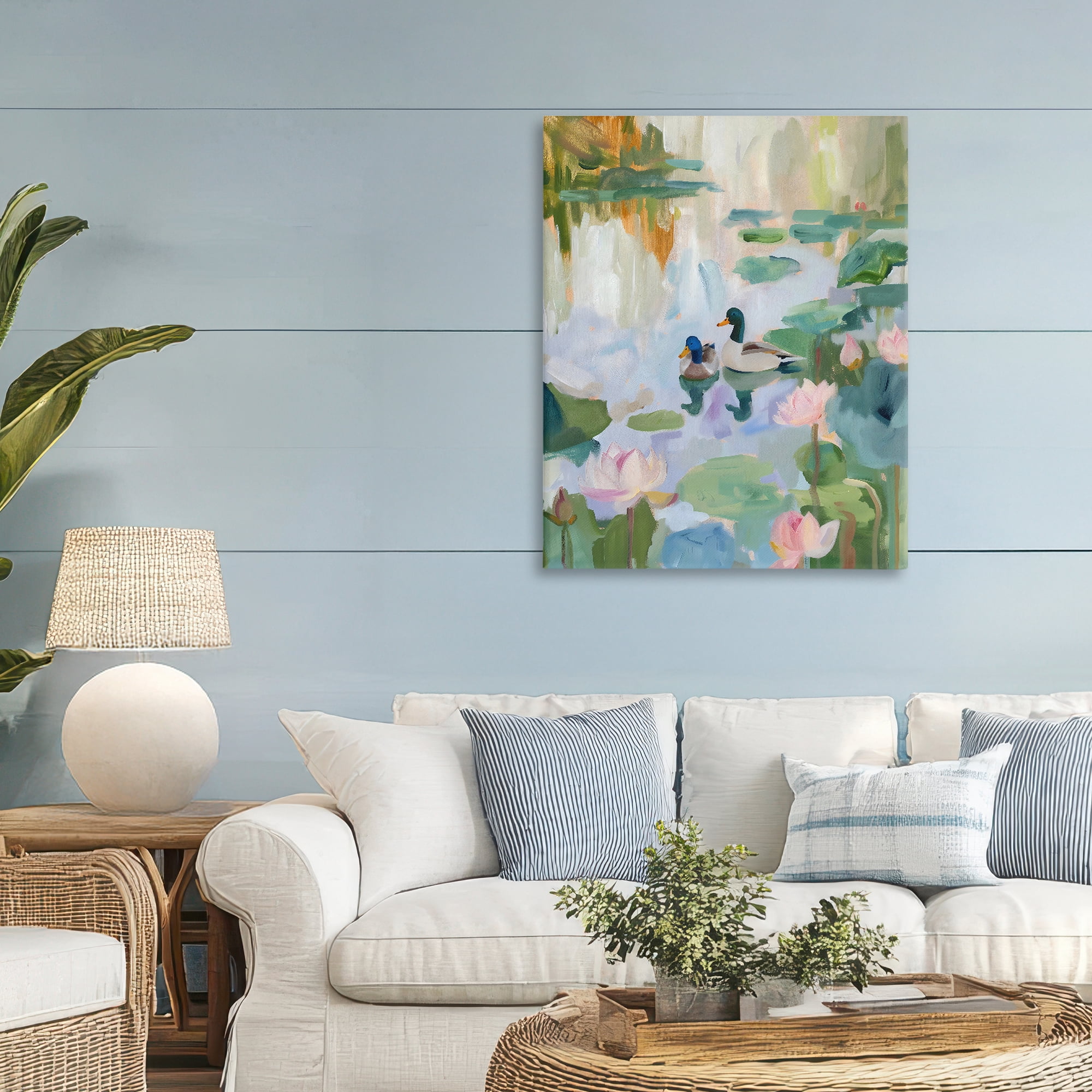Stupell Industries Duck Pond During Tranquil Morning Canvas Wall Art, design by The Prints Vibe