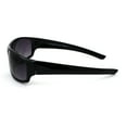 thumbnail image 3 of Mens Rectangular Warp Plastic Sport Bi-focal Reading Lens Sunglasses Shiny Black 2.5, 3 of 4