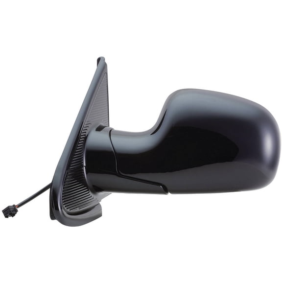60090C - Fit System Driver Side Mirror for 01-05 Chrysler Town & Country, Dodge Caravan/ Grand Caravan, Plymouth Voyager, black, foldaway, Power