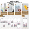 thumbnail image 6 of Watercolor Wildflowers Window Privacy Film, Country Botanical Florals Butterfly Static Cling UV Sun Blocking Heat Control Window Tint Day and Night, Non-Adhesive One Way Privacy Cover 17.7''x78.7'', 6 of 7