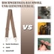 thumbnail image 5 of Sonducket Bolso de hombro de algodón con correa para niñas, bolso informal de diseño Simple, banda ajustable con hebillas, reparación de Viajes, Equipaje y Accesorios Varios Blanco, 5 of 6
