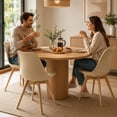 thumbnail image 3 of Sillas de Comedor Modernas con Asiento Acolchado de Diseño Minimalista Tipo Eames Pedestal - Sillas Ergonomicas Acojinadas con Estructura de Madera Ideales para Interior Set de 4 Piezas, 3 of 5