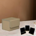 thumbnail image 4 of Card Deck Box Holder - Game Card Storage Organizer , Closure ,Collectible Cards Case ,Standard Holds ,Side-Loading for TCG Card Brown, 4 of 8