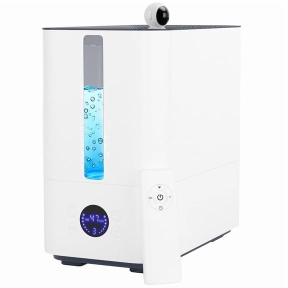 TOPTENG 9.8L Large Capacity Humidifier, 800ml/h Nano 4-Spray, 50H Runtime, 34dB Ultra-Quiet, Top-Fill, Smart Display with Timer & Auto Shut-Off