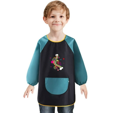 

EKOUSN Blouse Painting Child Waterproof Child Painting Long Sleeve Long Sleeve for School Activities Painting
