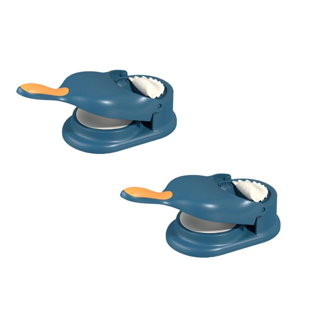 Oleegame 2PC 2 In 1 Dumpling Maker New Efficient Dumpling Skin Artifact DIY Dumpling Maker Molds Manual Dumpling Skin Maker Dumpling Moulds Kitchen Dumpling Making Tool Blue