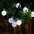 thumbnail image 3 of FloreceBien Solar String Lights Outdoor 35.6ft 60 LED Globe String Lights,Waterproof 8 Modes Solar Patio Lights for Garden, Patio, Gazebo, Yard, Outdoors (Warm White), 3 of 7