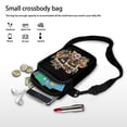 thumbnail image 7 of HELLHERO Raccoon Floral Pattern Birthdays Gift with Adjustable Strap Crossbody Small Bags Vintage for Travel, 7 of 7