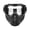White, variant on ZZkhGO Detachable Full Face Goggle Mask, 2-in-1 Protective Safety Gear, Anti-Fog Breathable Face Shield for Riding, Work, Outdoor Tasks, Green