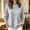 Gray, variant on Hueook Knit Sweaters for Women Crew Neck Long Sleeve Loose Fit Pullover Soft Casual Winter Top Brown S