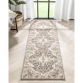 thumbnail image 1 of Well Woven Monzala Brown Persian Floral Medallion 3x7 (2'3" x 7'3") Runner Rug, 1 of 8